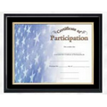 Cherry or Jet Black Plaque w/ Certificate Award Frame